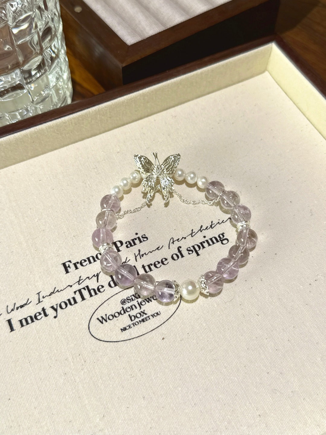 ▫️▪️ Amethyst bead bracelet
